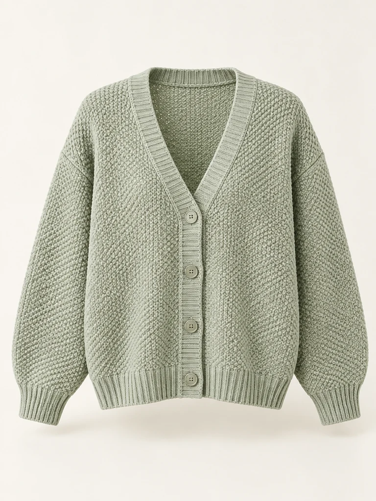 Sage Sage Nest Cardigan, front view